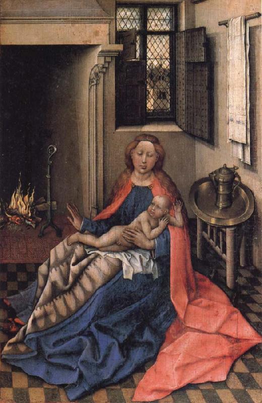 Virgin and Child at the Fireside, Robert Campin